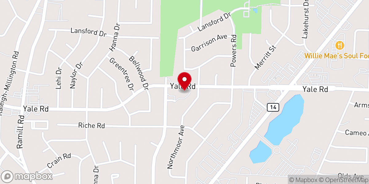 Map showing location of Vietnamese Baptist Church