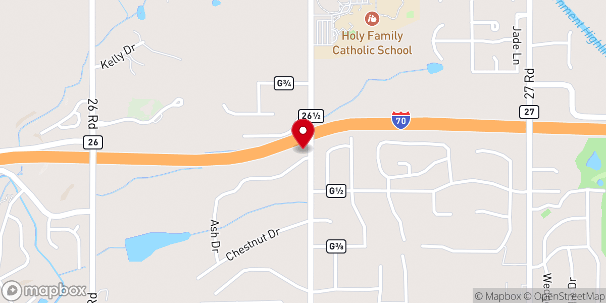 Map showing location of Cottonwood Bible Chapel