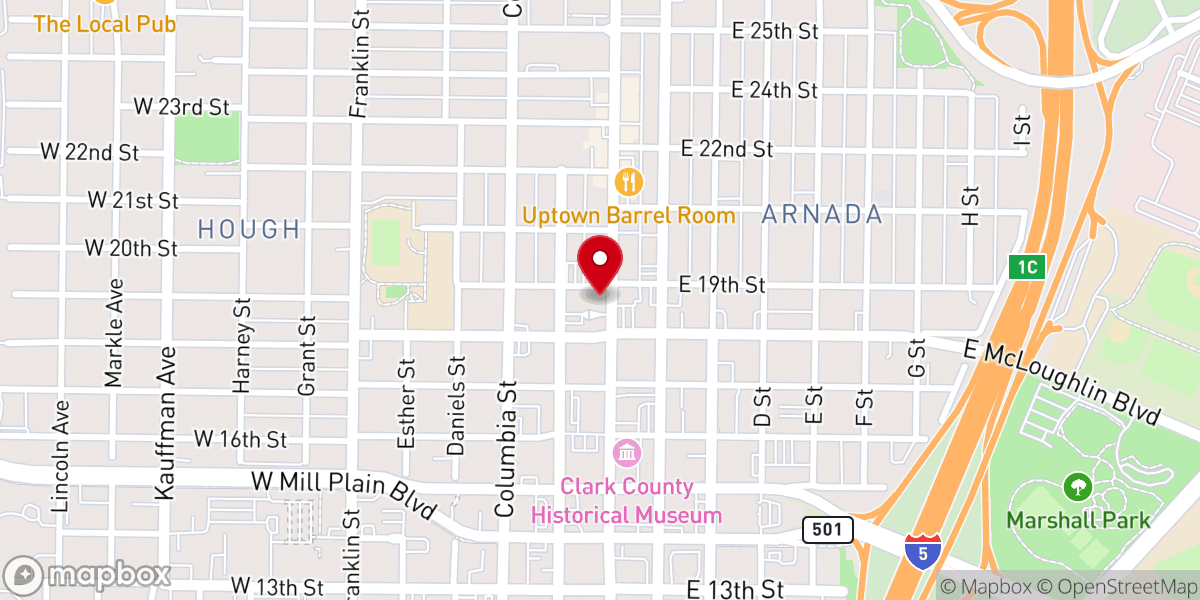 Map showing location of Main St Church