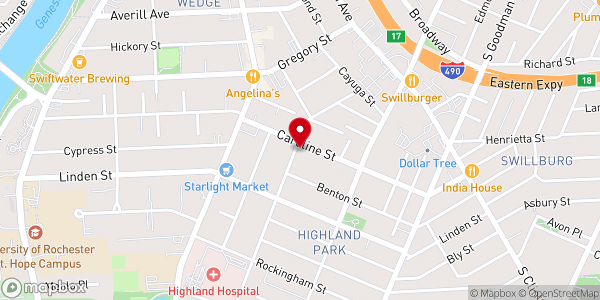 Map showing location of South Wedge Mission