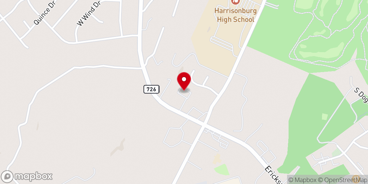 Map showing location of Providence Baptist Church