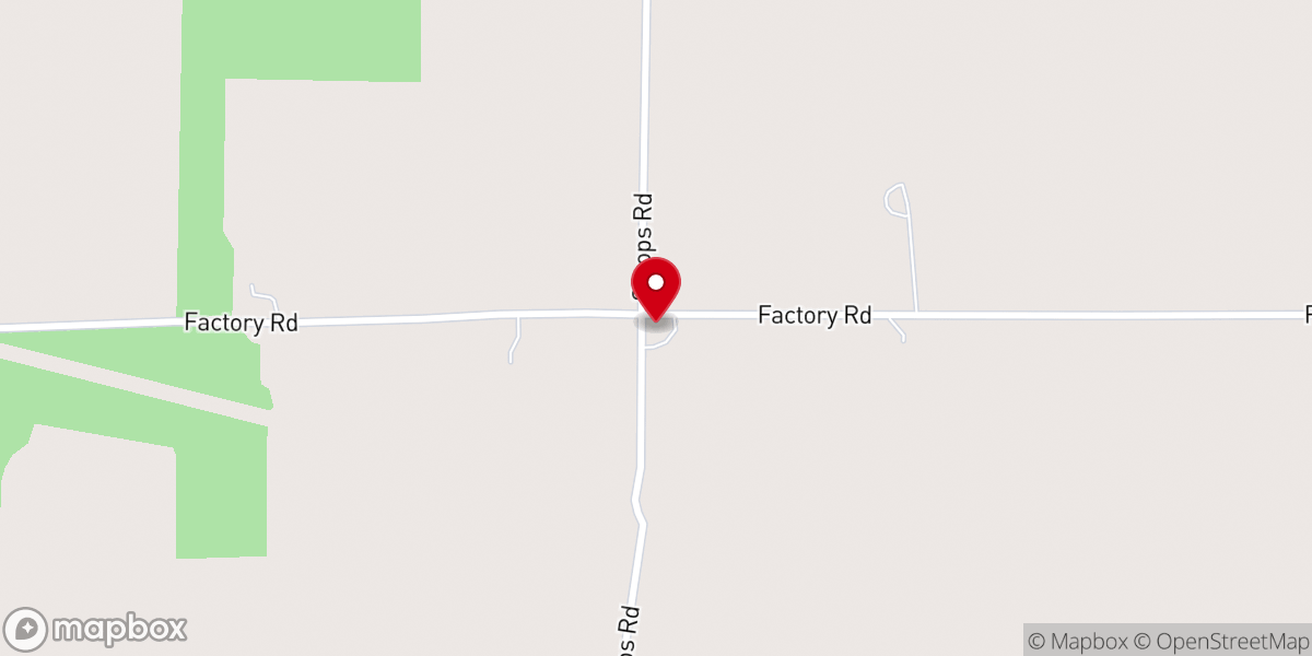 Map showing location of Summersville Mennonite Church
