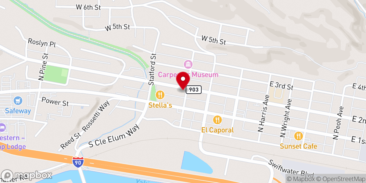 Map showing location of St John the Baptist Catholic