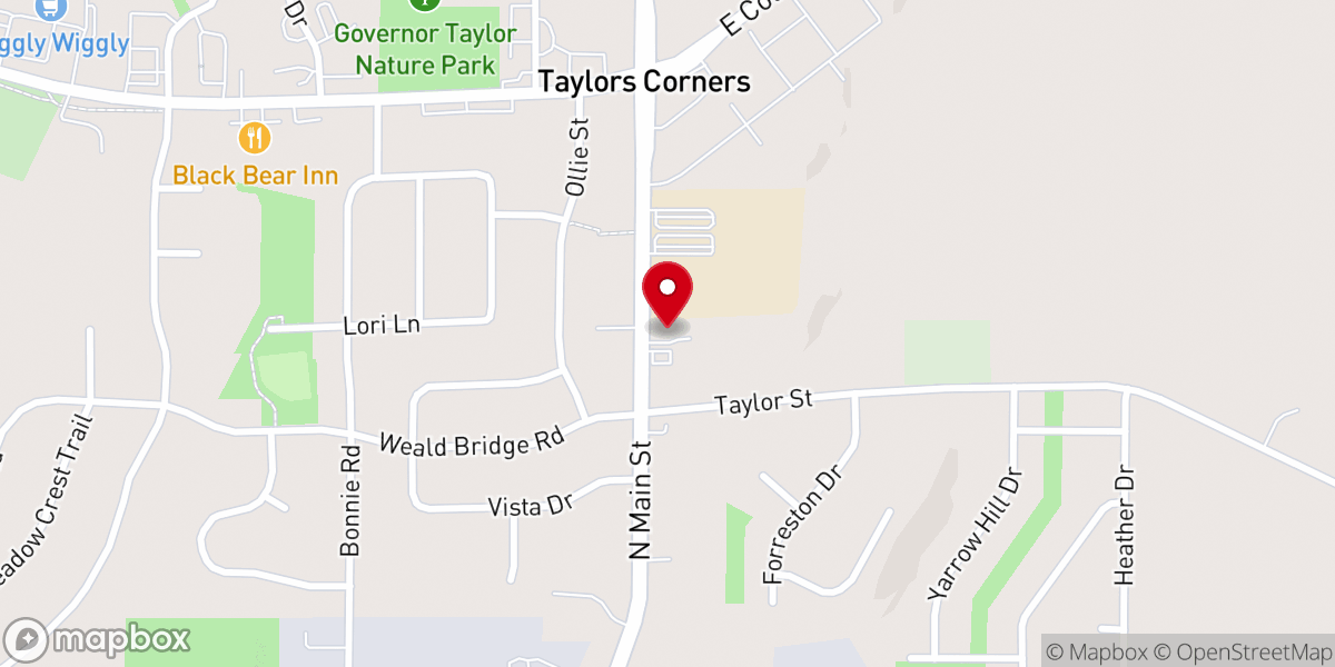 Map showing location of St. Patrick Catholic Church