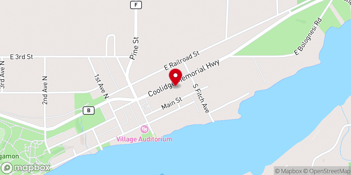 Map showing location of St Anthony Catholic Church