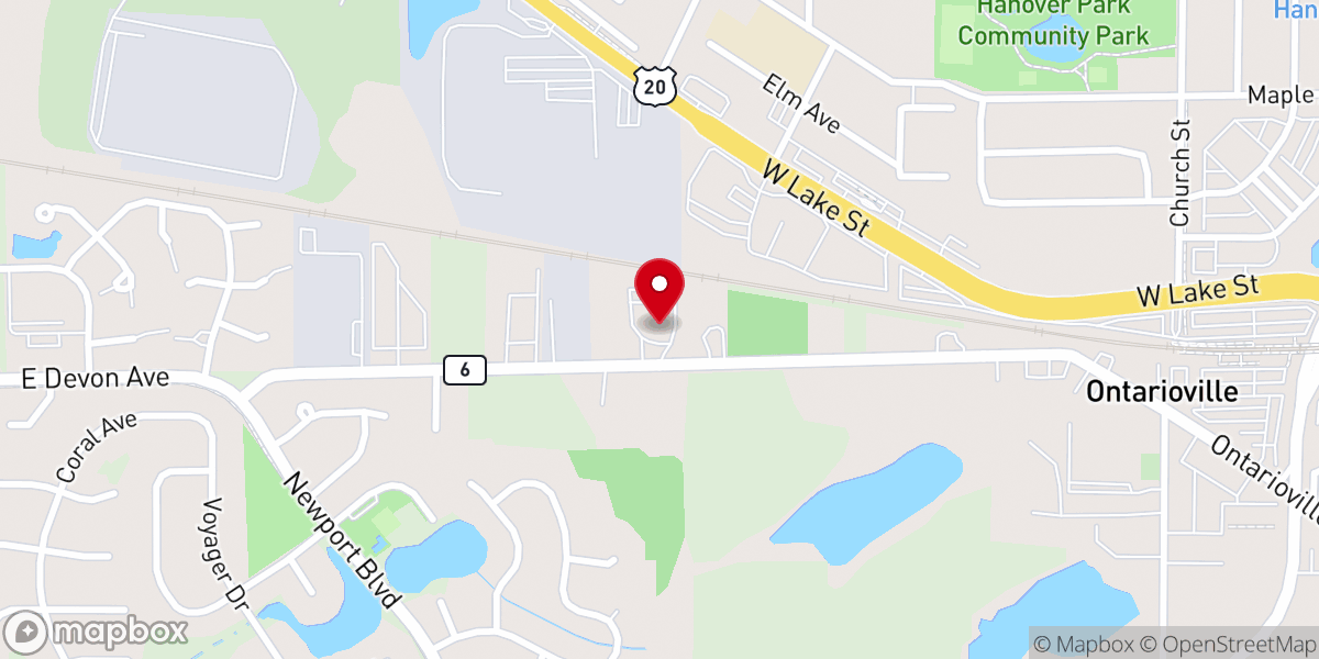 Map showing location of Immanuel Evangelical Lutheran Church