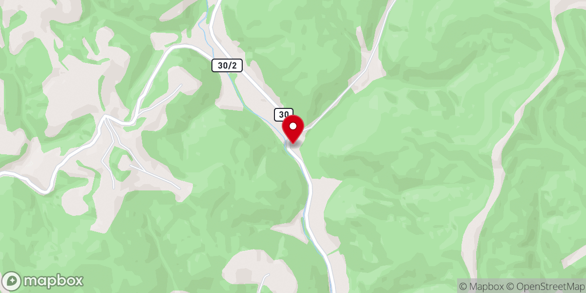 Map showing location of Bonham Chapel
