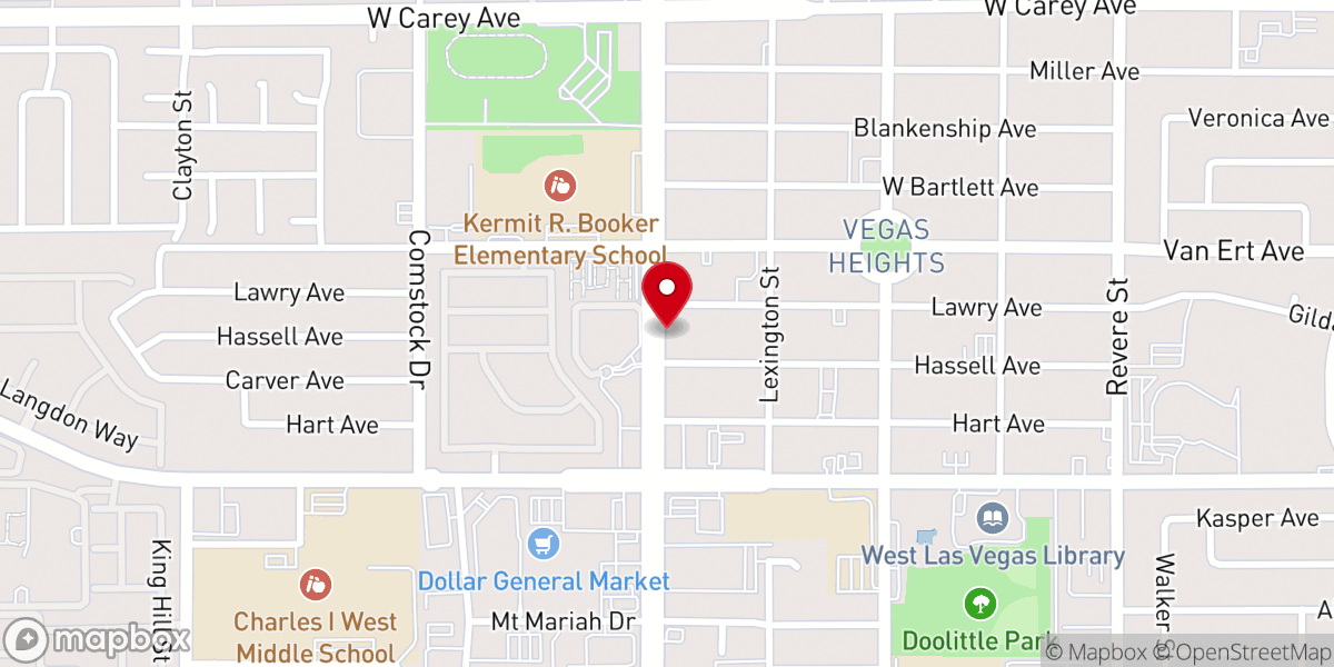 Map showing location of House of Hope Baptist Church