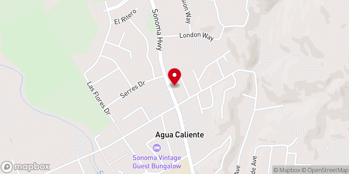 Map showing location of The Church Mouse Thrift Shop @ChurchMouseSonoma