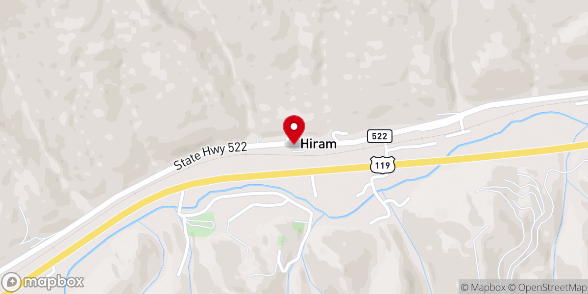 Map showing location of Trinity Holiness Tabernacle