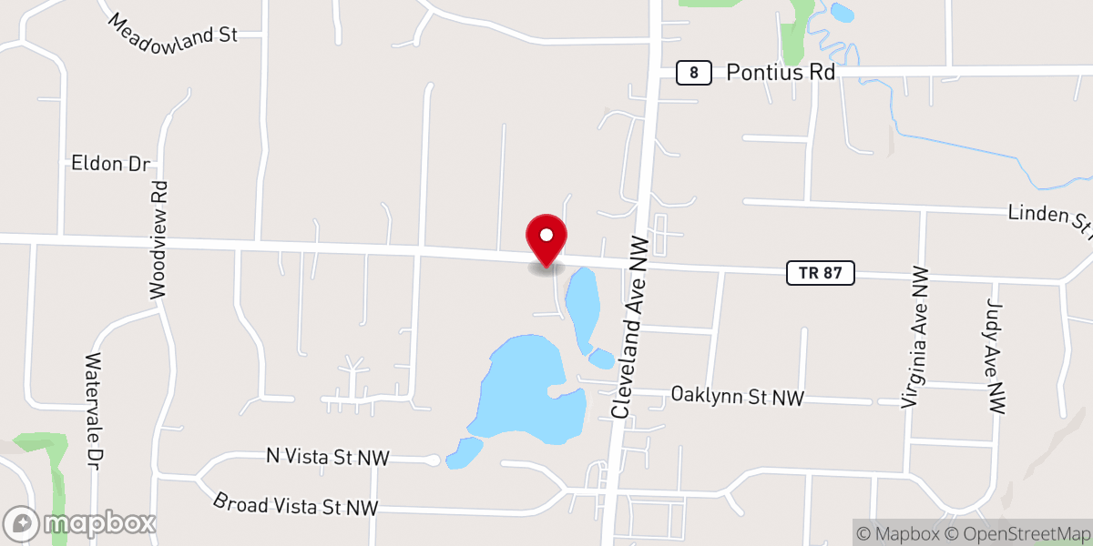 Map showing location of Cottage Prayer Chapel