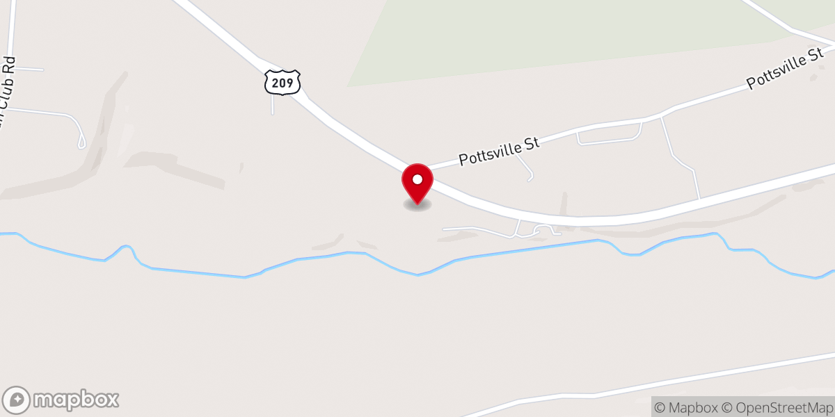 Map showing location of Calvary Church
