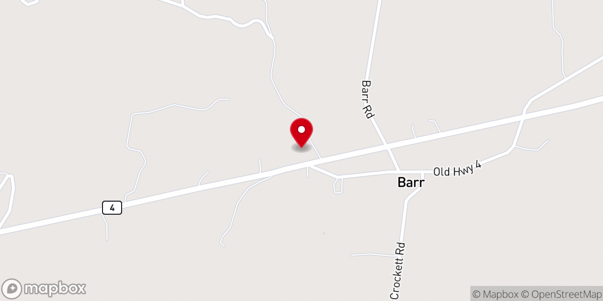 Map showing location of Zion Hill - Barr Church