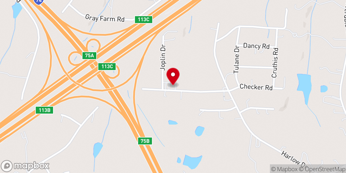 Map showing location of Apostolic Lutheran Church