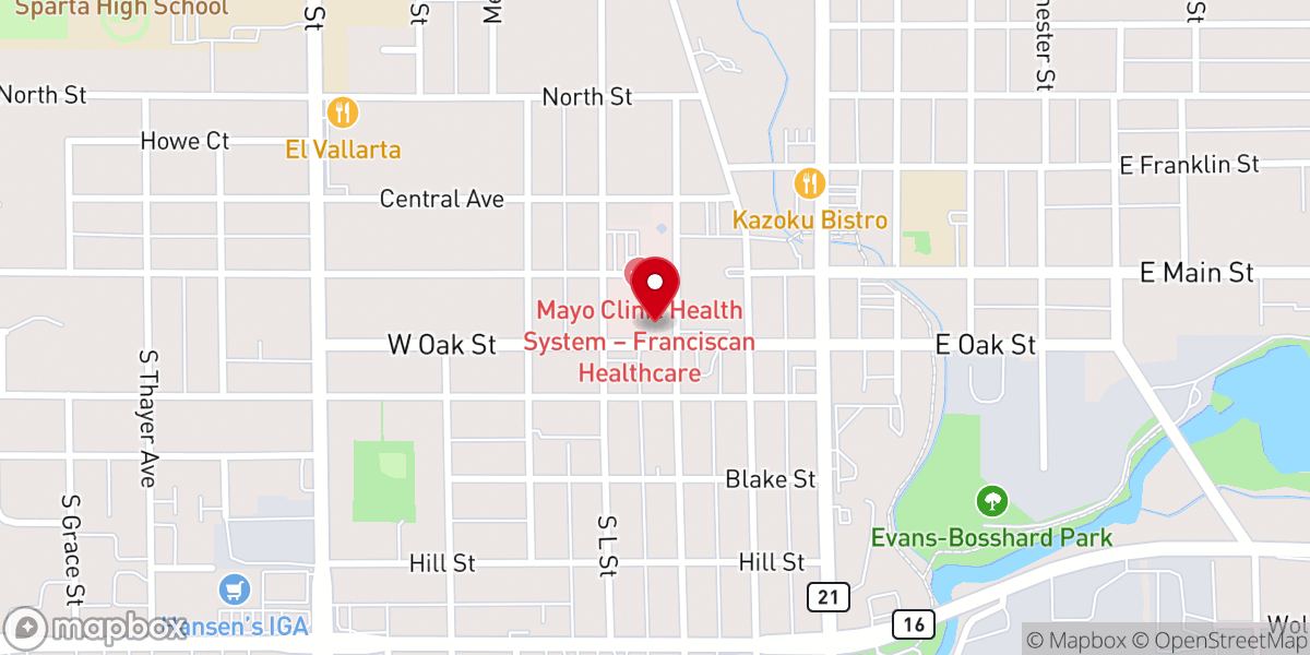 Map showing location of St Patrick Catholic Church