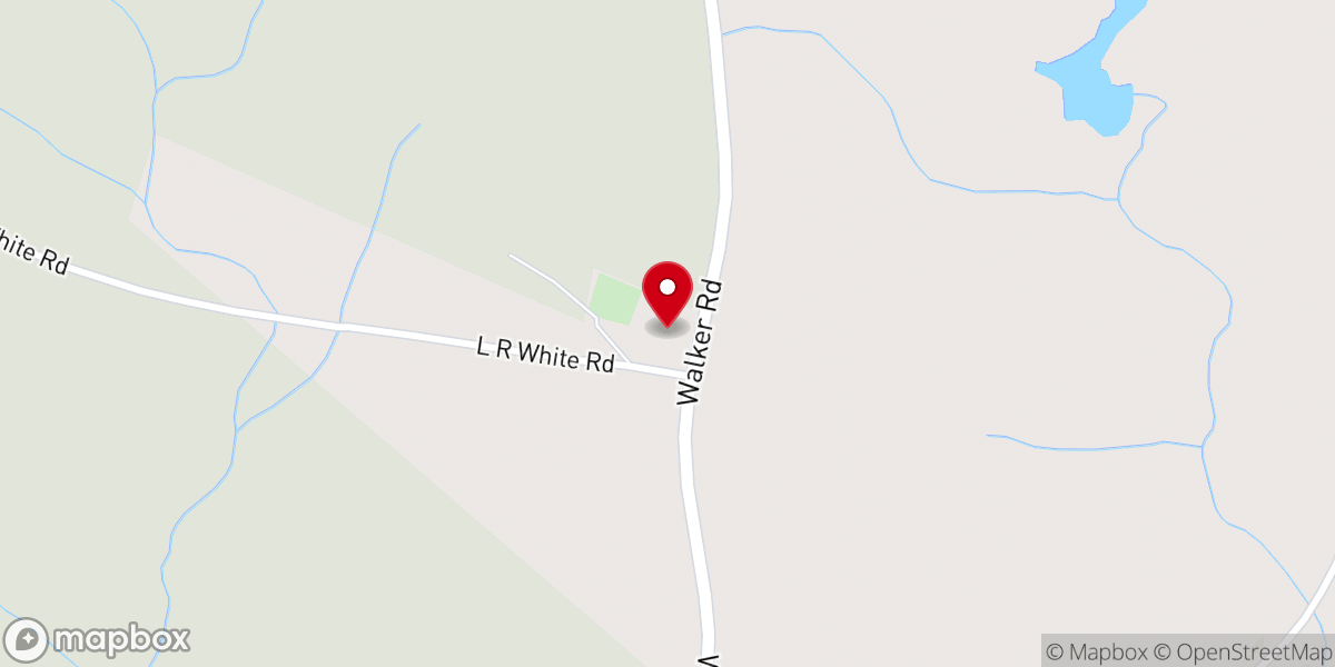 Map showing location of Liberty Spring Church