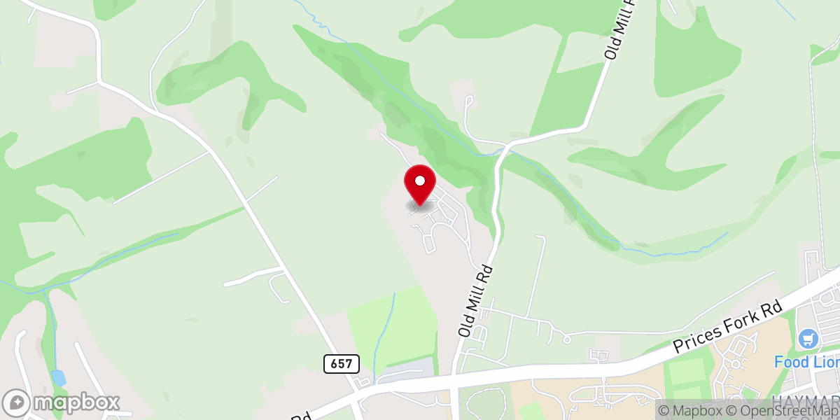 Map showing location of St. Mary's Catholic Church