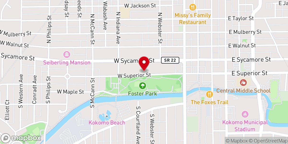 Map showing location of Saint Andrew Episcopal Church