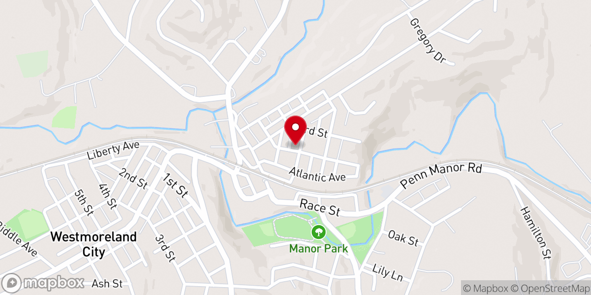 Map showing location of Refuge Church