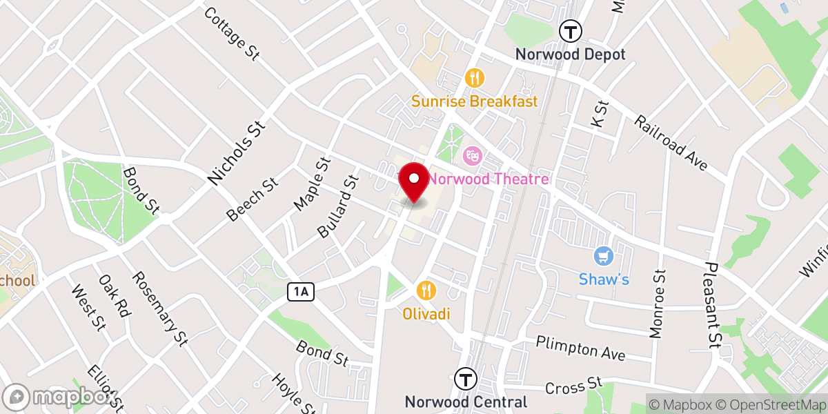 Map showing location of Iglesia Pentecostal Monte de Sion, Rhode Island