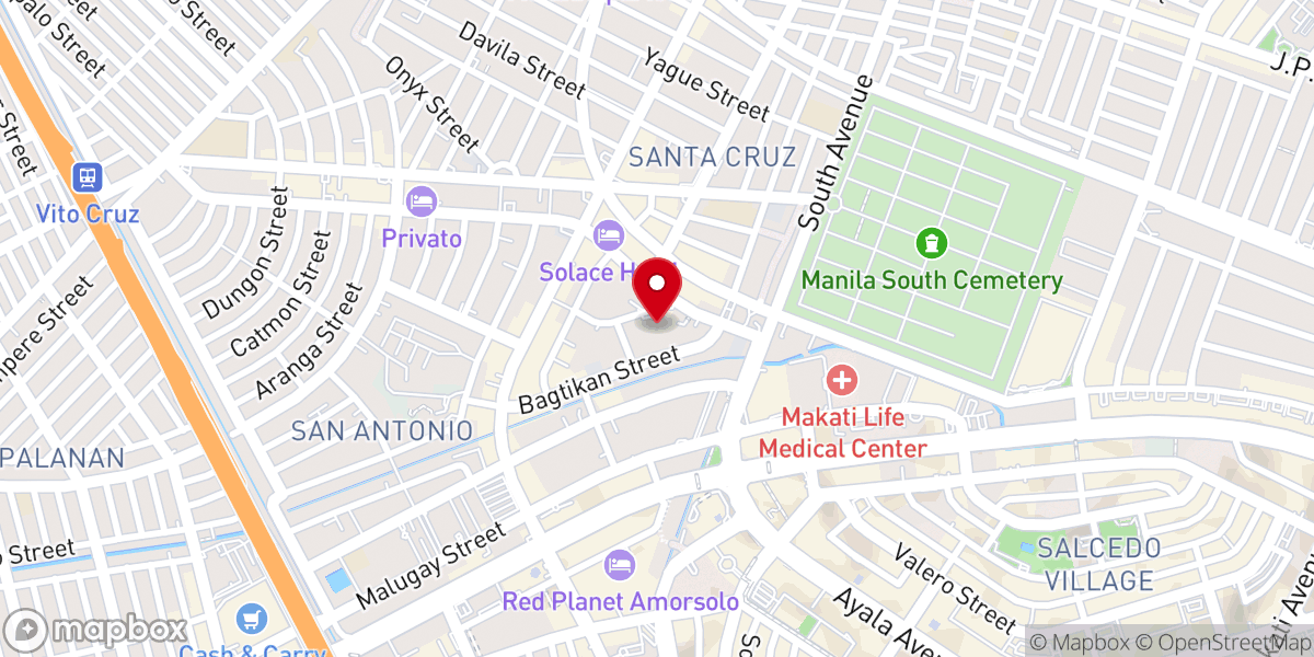 Map showing location of National Shrine of the Sacred Heart (Archdiocese of Manila)