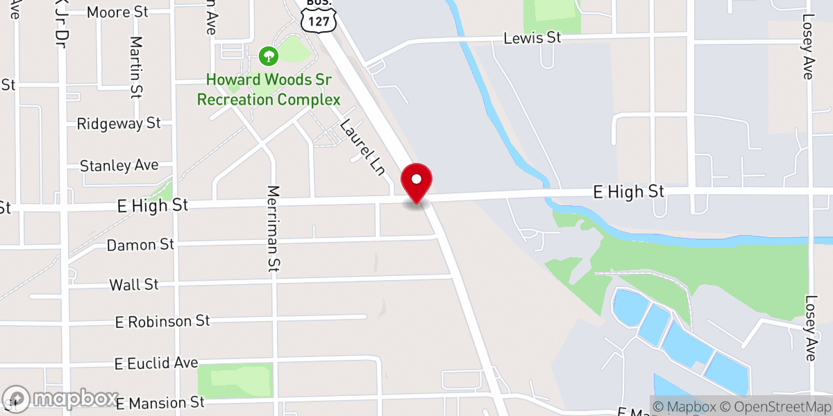Map showing location of Southside Church