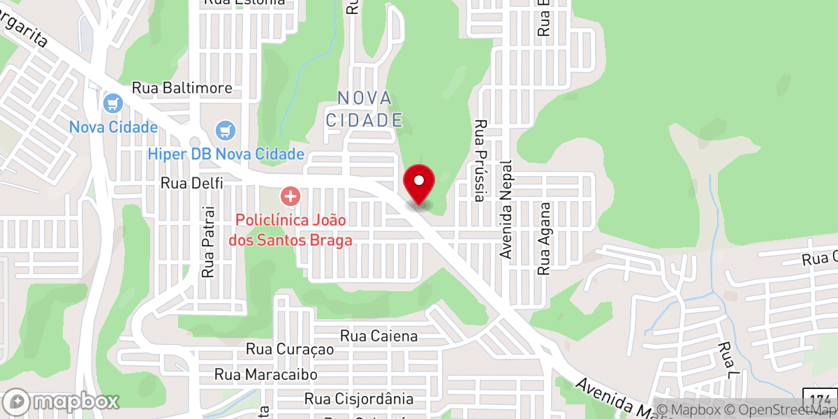 Map showing location of Igreja Universal do Reino de Deus-Nova Cidade