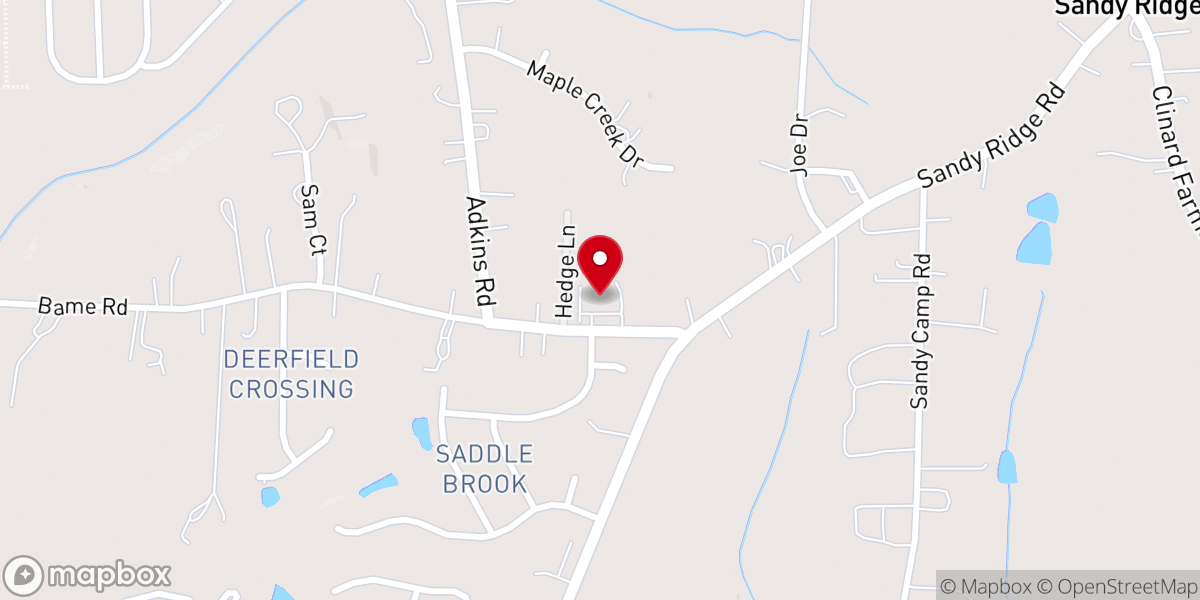 Map showing location of New Day the Church at High Point