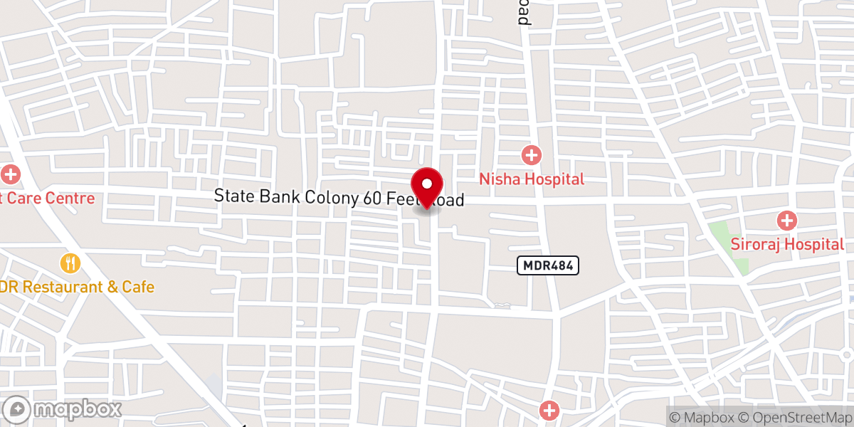 Map showing location of Zion Divine Church