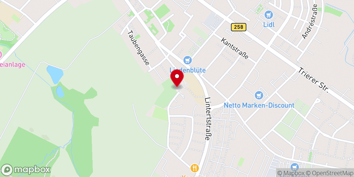 Map showing location of St. Katharina
