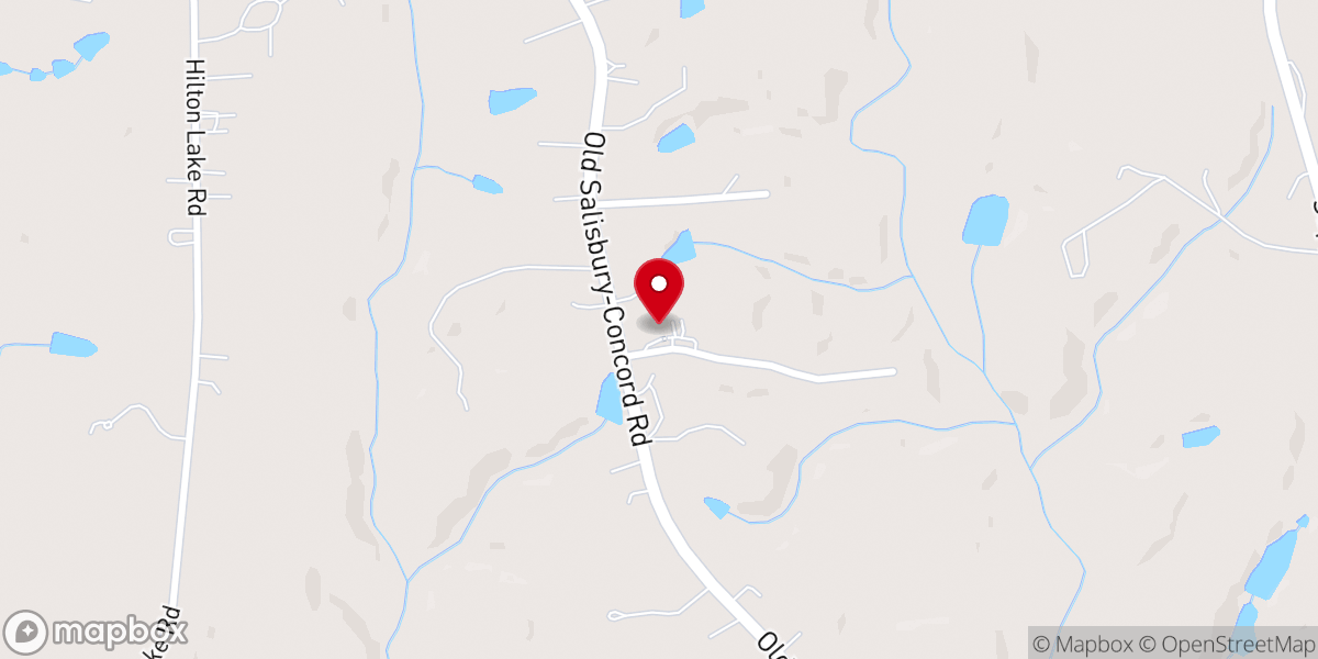 Map showing location of Bethel Wesleyan Church