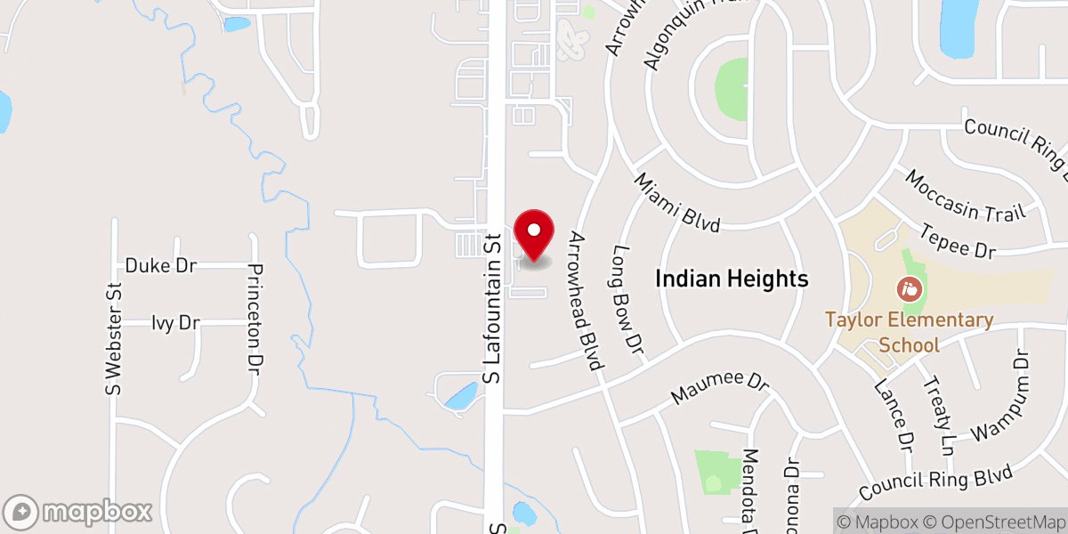 Map showing location of New Hope Church