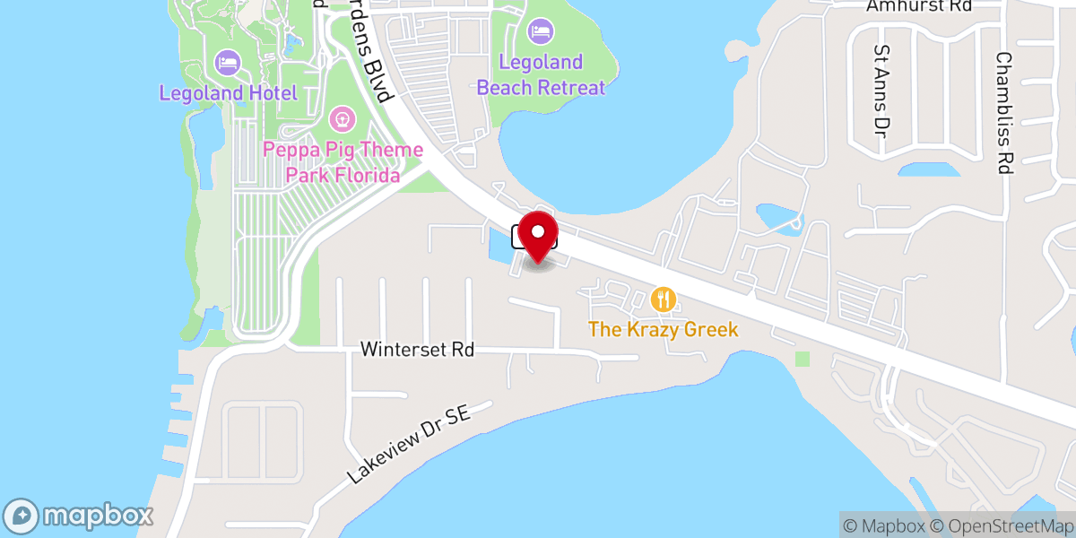 Map showing location of Cypress Ridge Presbyterian