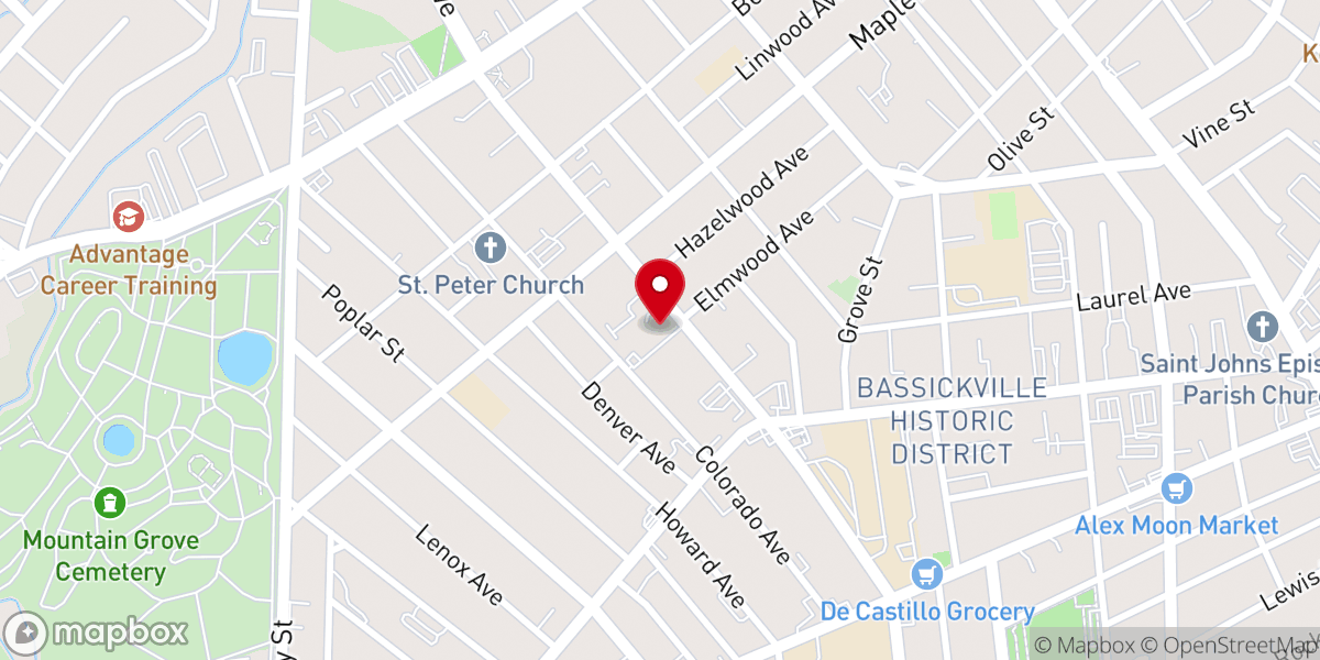 Map showing location of Iglesia Cristiana Renacer Inc