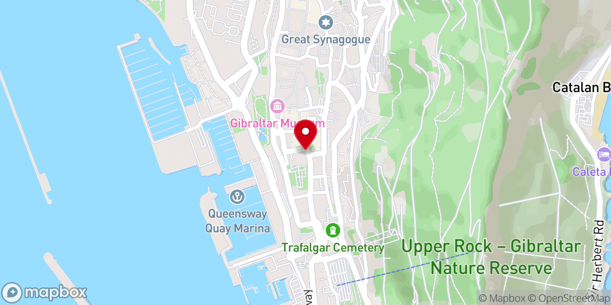 Map showing location of King's Chapel