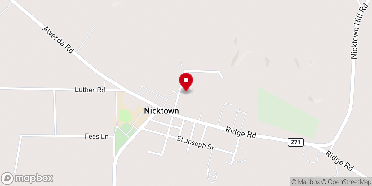 Map showing location of St Nicholas Church Hall
