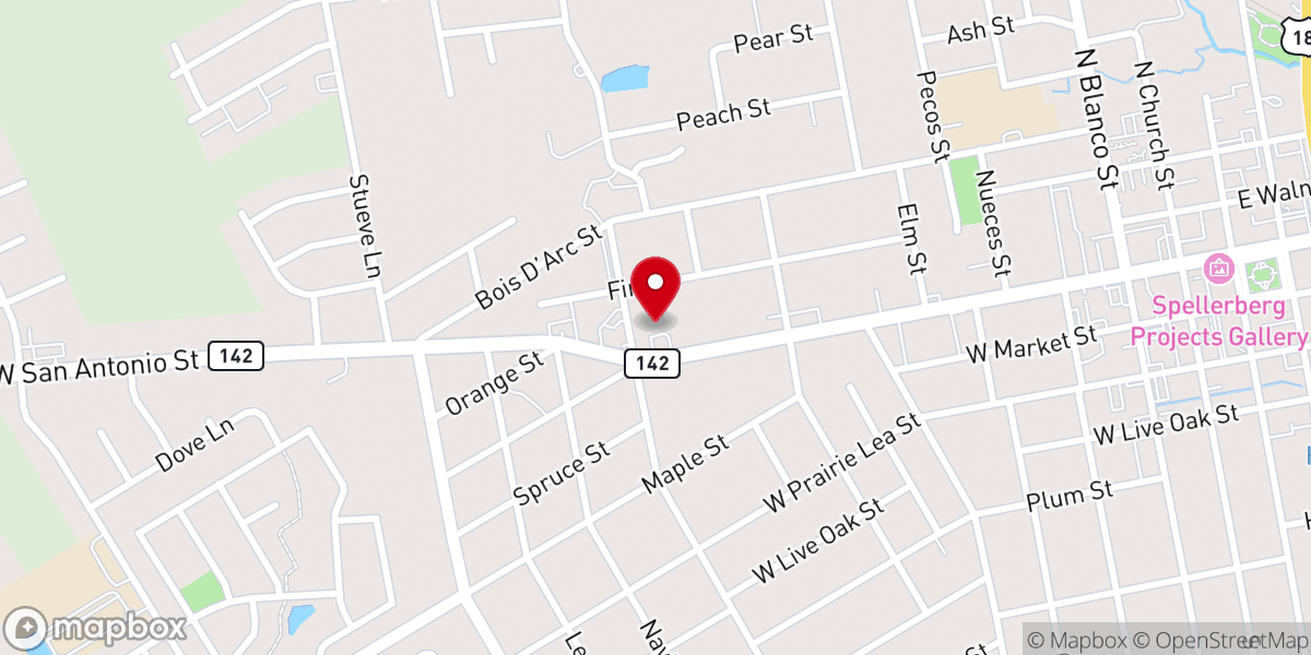 Map showing location of Grace Evangelical Lutheran Church
