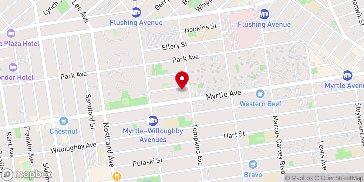 Map showing location of The Cathedral of Greater Free Gift Baptist Church
