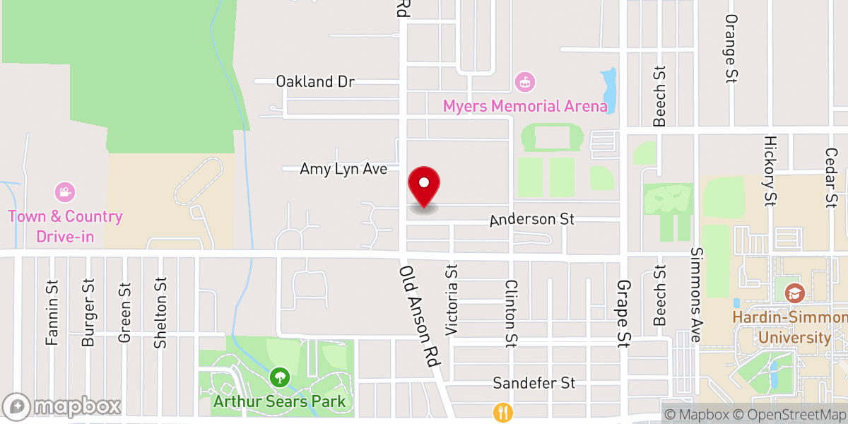 Map showing location of College View Baptist Church