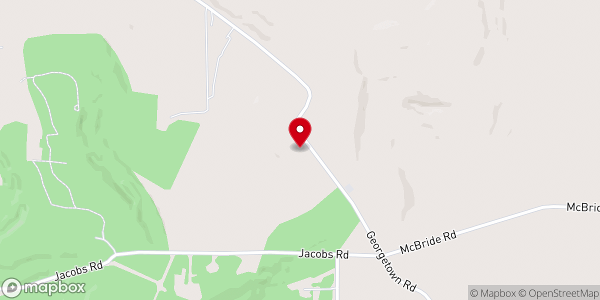 Map showing location of Peters Chapel United Methodist Church