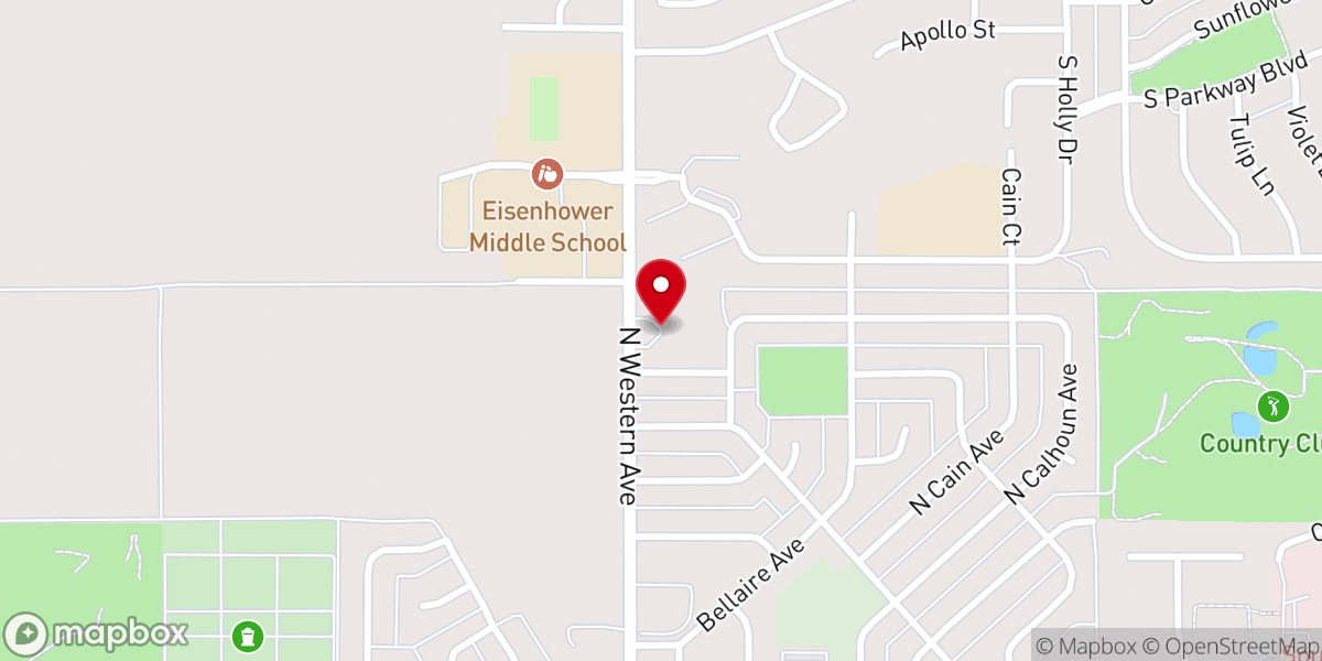 Map showing location of New Beginnings Church