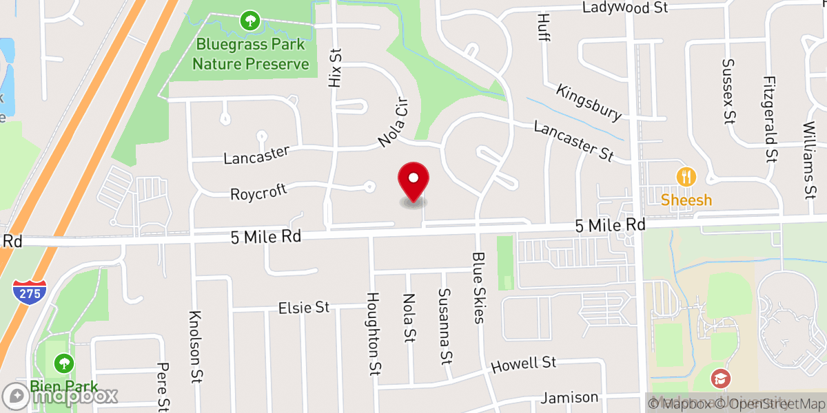 Map showing location of St. Anne's Roman Catholic Church