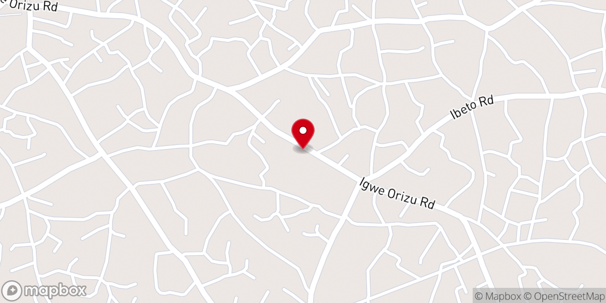 Map showing location of St James Catholic Church Nnewi