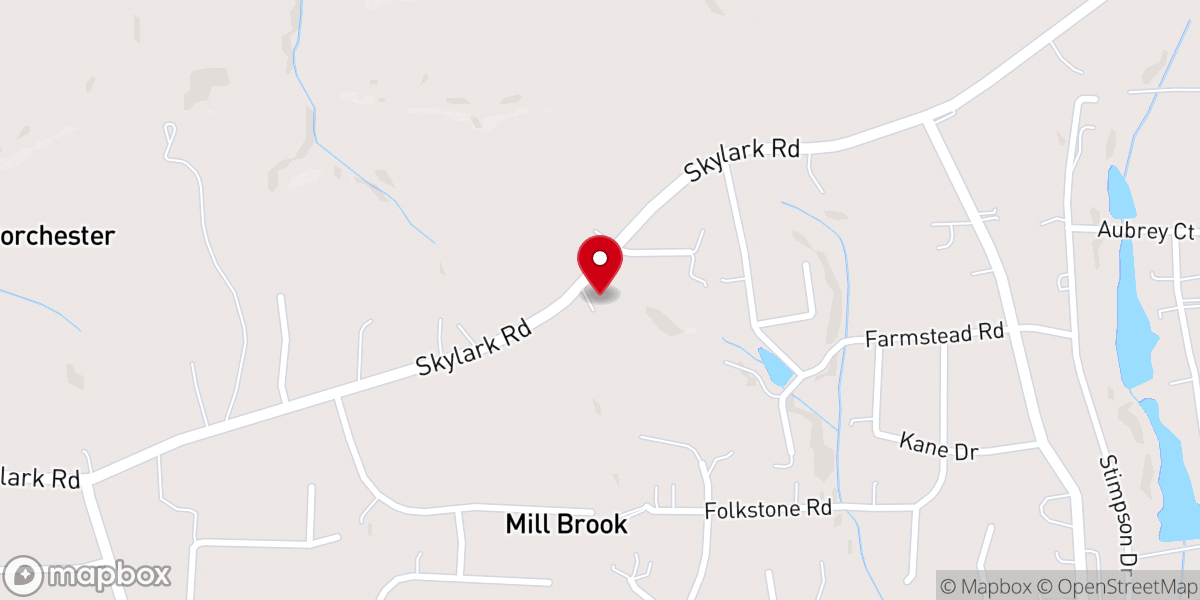 Map showing location of Mineral Springs Baptist Church