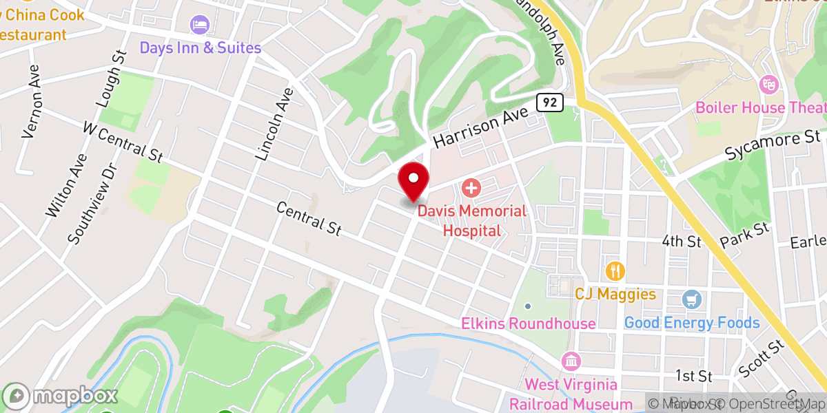 Map showing location of First Church of Christ