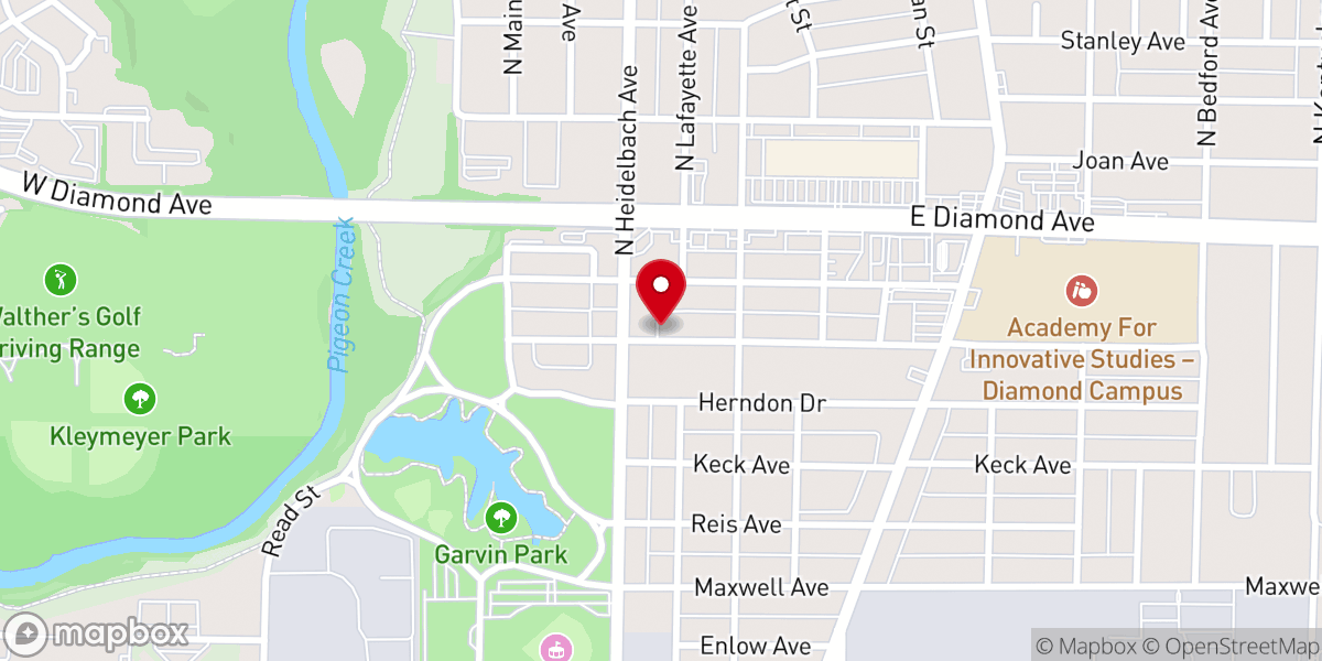 Map showing location of Grace Fellowship Chapel
