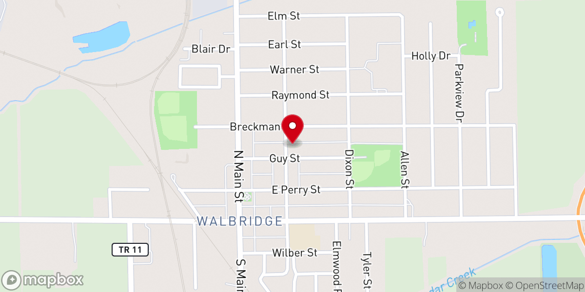 Map showing location of Divine Mission COGIC