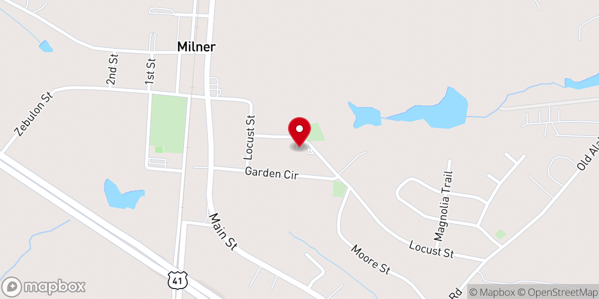 Map showing location of Greater Spring Hill Missionary Baptist Church