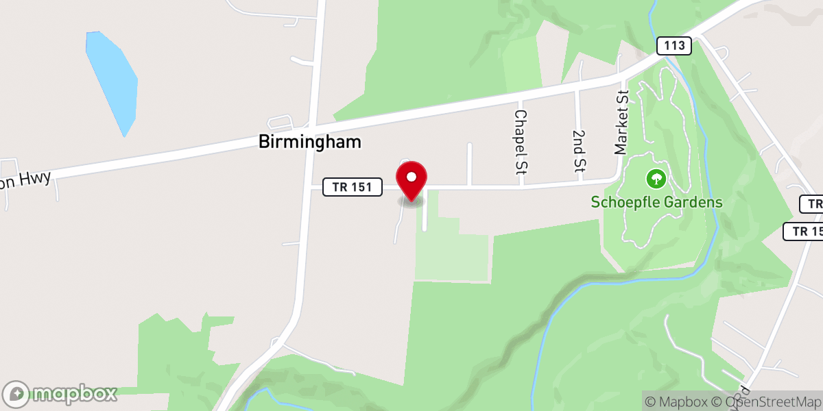 Map showing location of Leota Bettcher Hall