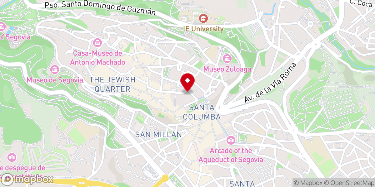 Map showing location of Iglesia del Seminario Diocesano de Segovia